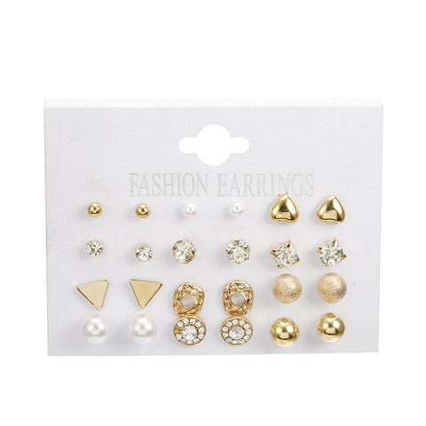 Gold Chic Stud Earrings