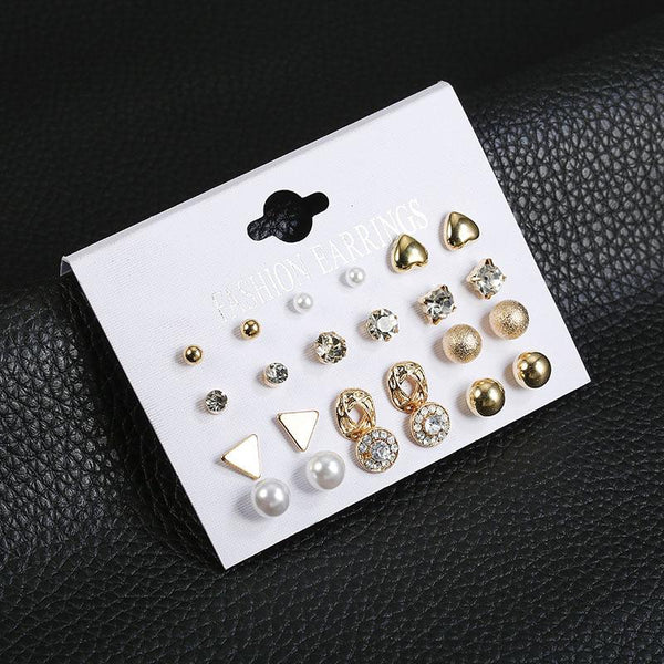 Gold Chic Stud Earrings