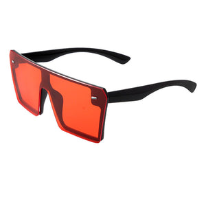 Flat Top Oversized Square Sunglasses - Unisex