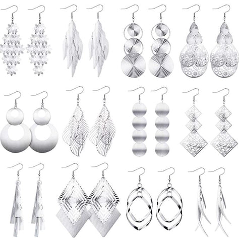 Silver Dangle Earring Sets